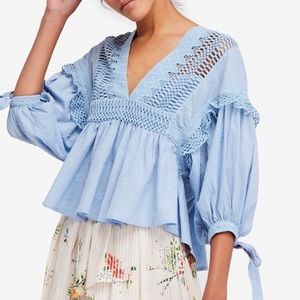 Free People Drive You Mad Blouse